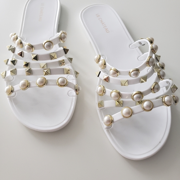 le chateau Shoes - PEARL SLIDES